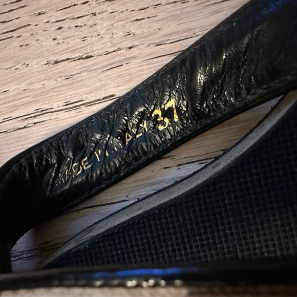 BURBERRY BLACK NOVA CHECK SANDALS FLIP FLOPS SIZE 37 / 7 - Picture 9 of 13